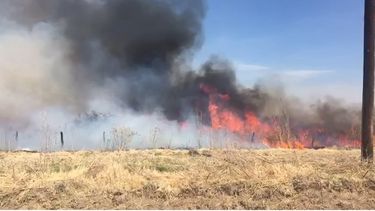 Impactante incendio en calle E de Alvear