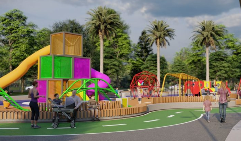 La Rotonda de la Calesita tendrá espacios nuevos y renovados.