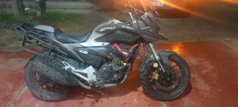 Una de las motos incautadas en los operativos realizados en el Gran Mendoza. 