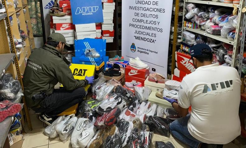 Operativos de Gendarmería y la AFIP en Mendoza (Foto gentileza GN).