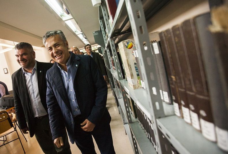 Biblioteca Pública San Martín, campaña volve a leer, Alfredo Cornejo, Diego Gareca