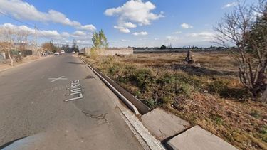 El lugar donde fue hallado el cuerpo de la víctima, cerca del cruce entre Bruno Morón y Liniers de Maipú.