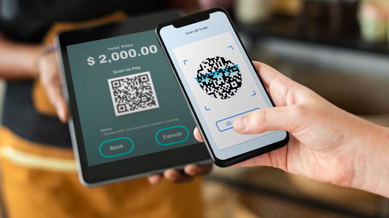 Pago QR crece en la Argentina.