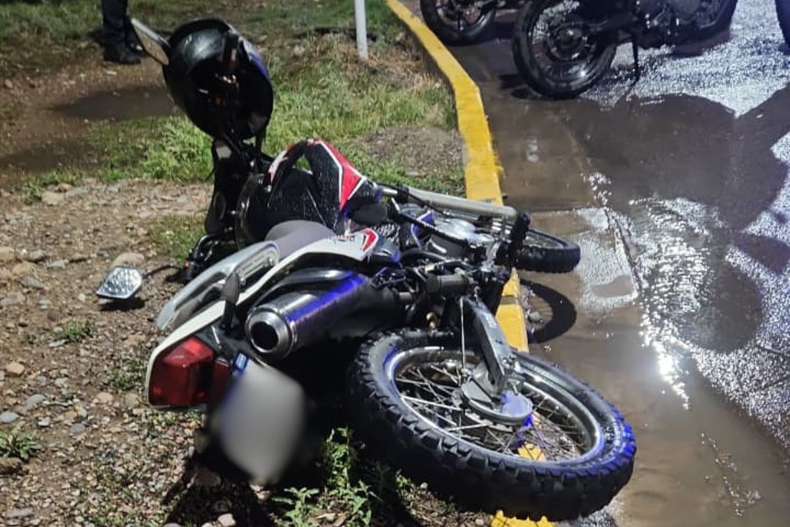 Guaymallén: un trágico accidente en solitario dejó un motociclista muerto