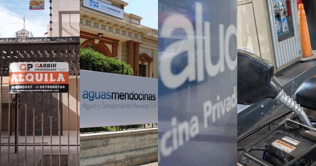 Con tarifas, estos son los aumentos que trae agosto en Mendoza