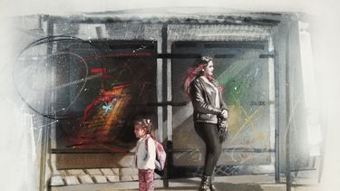 Una de las obras de la muestra de Rubén Reveco.