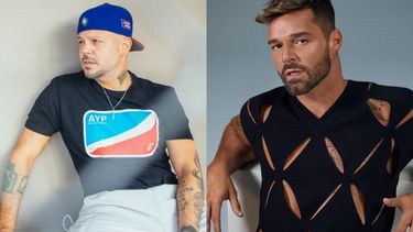 Residente junto a Ricky Martin.