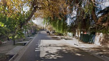 El lugar donde fue atacado el supuesto autor del robo. 