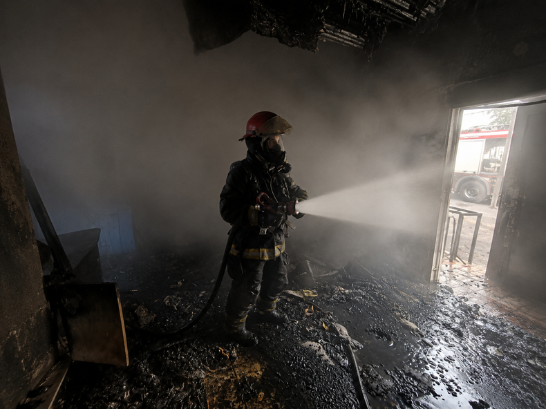 Grave incendio en una casa de Guaymallén. 