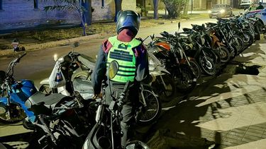 Todas las motos secuestradas en Las Heras.&nbsp;
