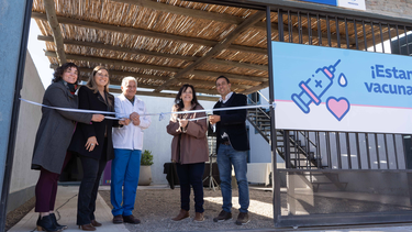 Inauguraron el Vacunatorio Central en Tunuyán.