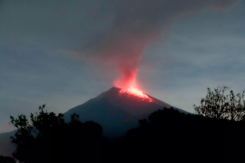 El volcán Popocatépetl, el segundo más alto de México.&nbsp;