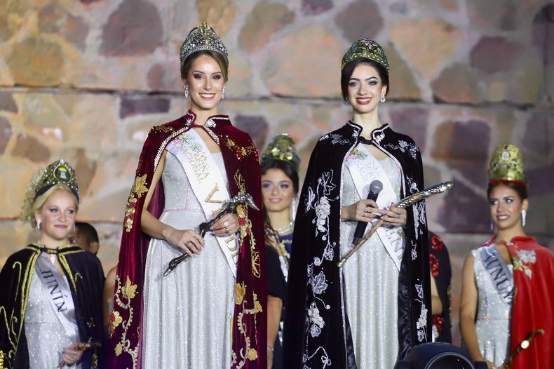 Alejandrina Funes, reina nacional de la Vendimia 2025, y Sofía Perfumo, virreina Alejandrina Funes, reina nacional de la Vendimia 2025, y Sofía Perfumo, virreina