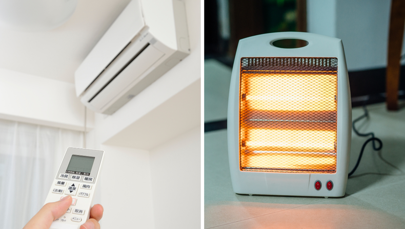 Cuál es la mejor manera de calefaccionar en invierno: aire acondicionado, estufa eléctrica o caloventor