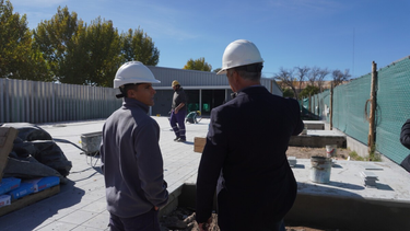 Alejandro Molero, intendente de General Alvear visitó el Polo Educativo.