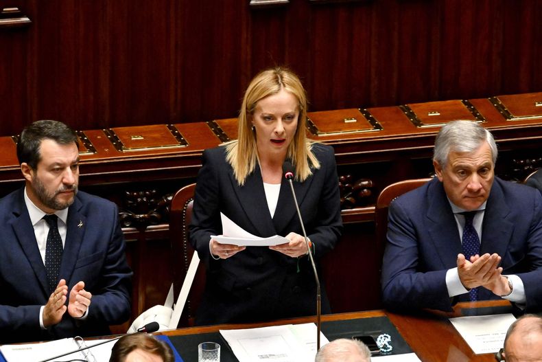 Giorgia Meloni, la primera ministra de Italia, defiende su apoyo a Ucrania en la guerra contra Rusia.