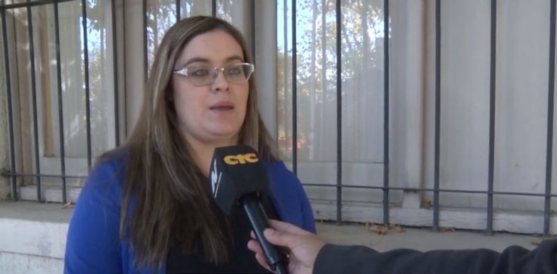 Karen Zapata, gremio judiciales en General Alvear.