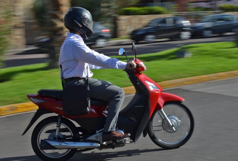 Honda Biz test Andino