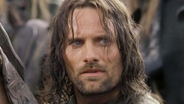 Viggo Mortensen en la piel de Aragorn en El Señor de los Anillos.