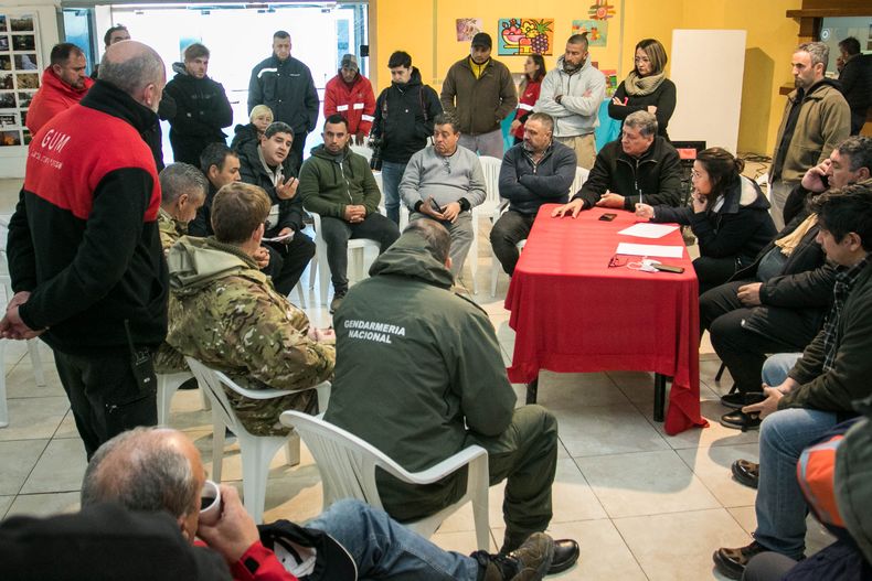 Orozco, estuvo este miércoles en Uspallata y se puso al frente del comité de crisis organizado tras las nevadas