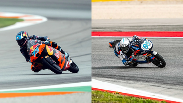 Los argentinos cerraron una clasificación memorable en el GP de Moto3 de Valencia.