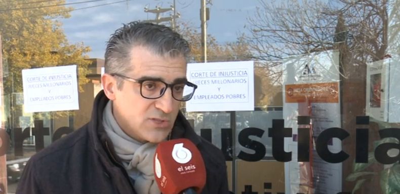 Diego Zamarbide, delegado judiciales en el sur, ratificó la huelga hasta le viernes.