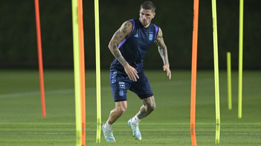 Rodrigo De Paul buscando un lugar entre los once.