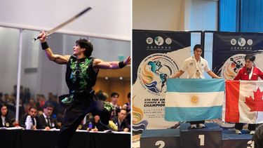 El mendocino Jorge Tahan conquistó la medalla de oro en espada durante el Panamericano de Wushu disputado en Buenos Aires.