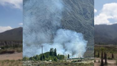 Un incendio afectó seis hectáreas en Cacheuta