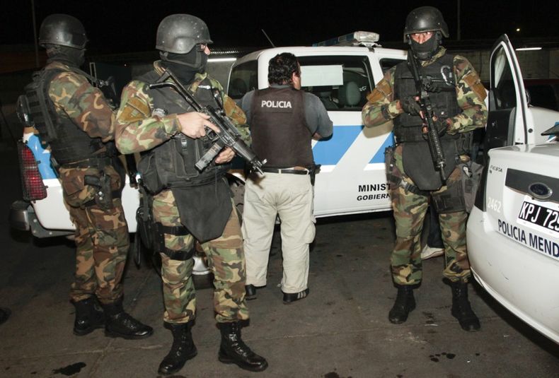 Traslado de Miguel Soria, operativo grupo GES policia