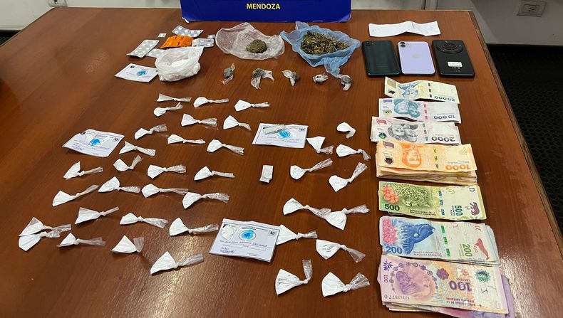 Parte de lo secuestrado en uno de los allanamientos.&nbsp;