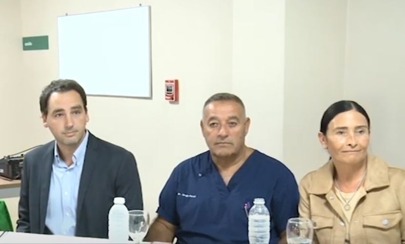 El ministro de salud Rodolfo Montero estuvo presente en San Rafael.