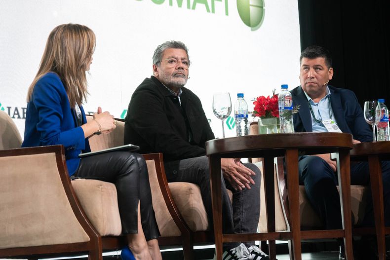 Martínez y Jerónimo, dirigentes de la CGT, se pronunciaron acerca de la reforma laboral ante empresarios y ejecutivos.