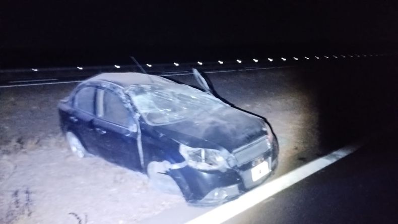 Un enfermero se salvó de milagro tras sufrir un accidente vial en Luján de Cuyo. 