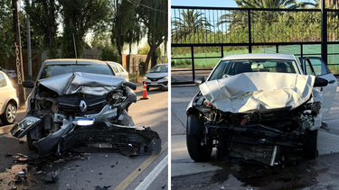 El accidente vial ocurrió cuando un Renault Logan impactó contra un Volkswagen Polo. El accidente vial ocurrió cuando un Renault Logan impactó contra un Volkswagen Polo.