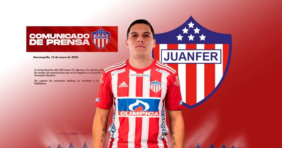 Juanfer Quintero Es Nuevo Jugador De Junior De Barranquilla