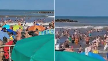 Las imágenes que generaron terror en la costa argentina. Las imágenes que generaron terror en la costa argentina.