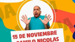 Camilo Nicolás trae su show “Tranqui, Piola” a Mendoza en el Primavera JAJAJA Fest 2024