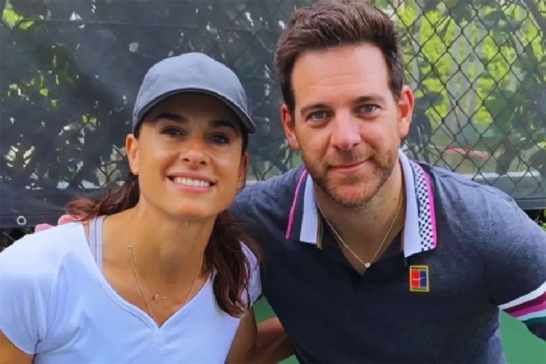 Juan Martín del Potro y Gabriela Sabatini alegraron a los fanáticos del tenis argentino