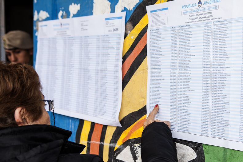 PASO NACIONALES, padron electoral, mesas, voto