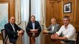 El mendocino mantuvo un encuentro con sus aliados en Casa Rosada.