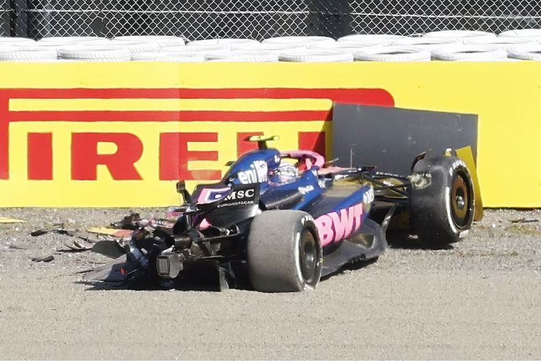 Así quedó el auto de Jack Doohan tras el tremendo accidente