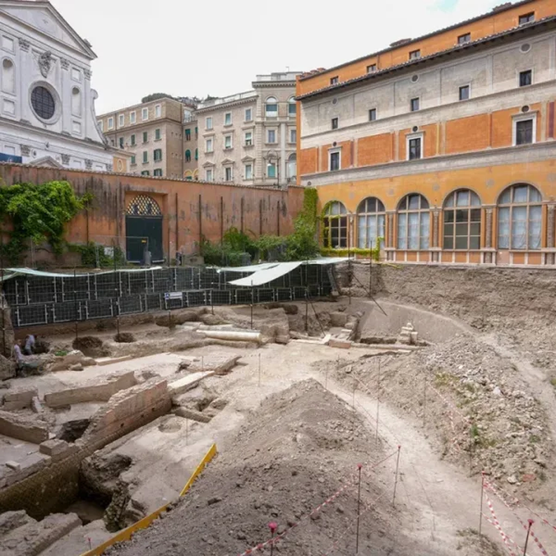 Roma: hallaron las ruinas de un teatro de Nerón