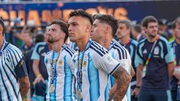 La decepción del delantero del Inter tras caer ante España en la final del Mundial.
