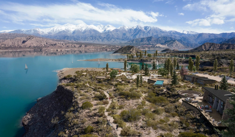 Cantos de Miralago: el proyecto frente al Dique Potrerillos que redefine el turismo de montaña en Mendoza