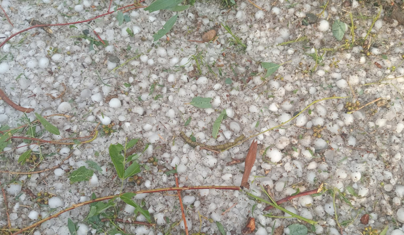 Se registró caída de granizo en algunas localidades, pero mitigado por el sistema de Lucha Antigranizo.