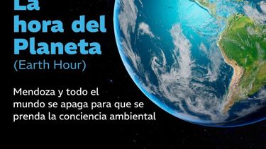 La provincia de Mendoza se suma hoy a La Hora del Planeta.