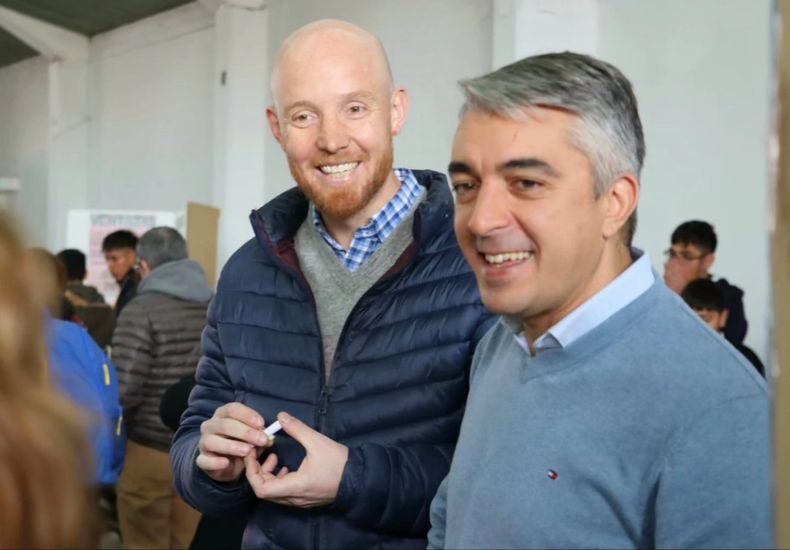 Esteban Allasino junto a Sebastián Bragagnolo.