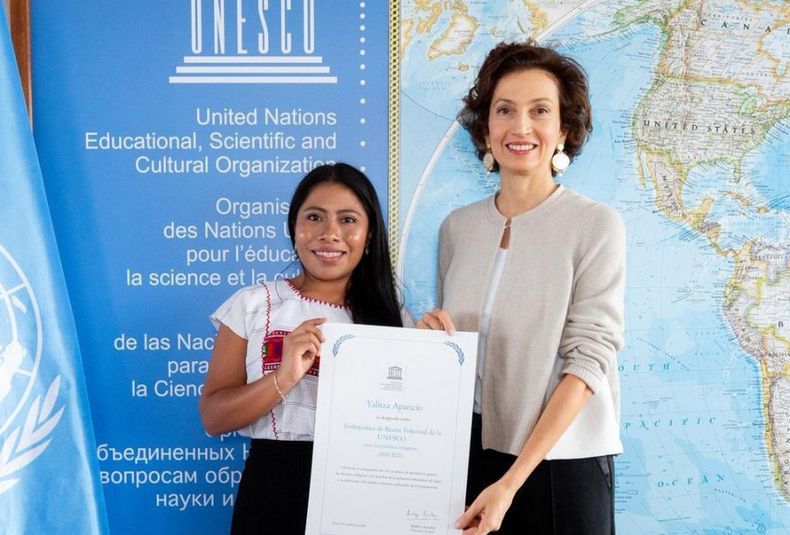 Yalitza Aparicio embajadora de Unesco