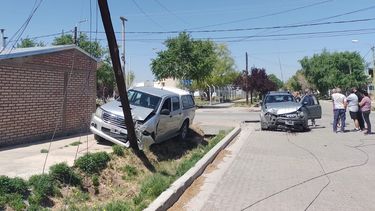 Accidente en Valle Hermoso y Villegas (Foto gentileza José Mayorga).